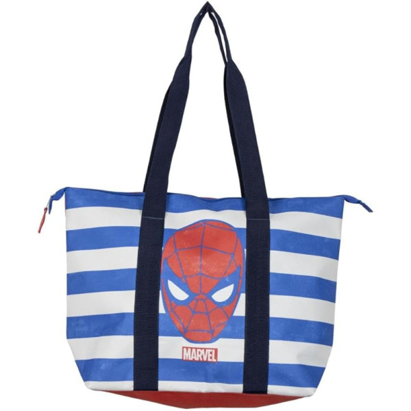 Bolso de Playa Marvel Spiderman Azul a Rayas