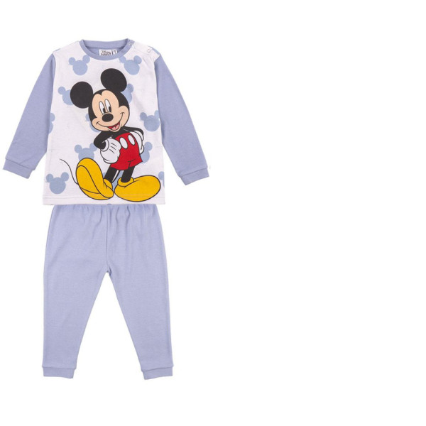 Pijama Manga Larga Mickey Mouse Happy Azul Niño