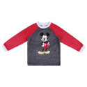 Pijama Manga Larga Mickey Mouse Gris y Burdeos Niño