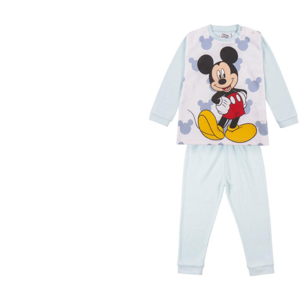 Pijama Manga Larga Mickey Mouse Happy Azul Claro Niño