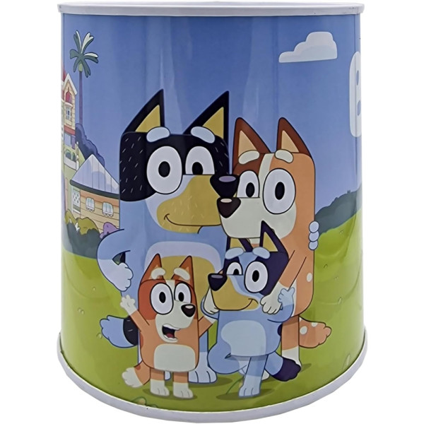 Hucha de Metal Bluey y Bingo Mediana