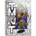 Cuaderno Tortugas Ninja TMNT A4 con Hojas Cuadriculadas