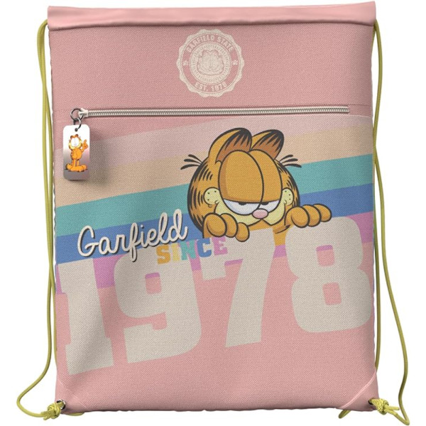Saco Gymsack Garfield Rosa