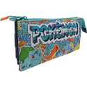 Estuche Portatodo Triple Pokémon Urban Colors