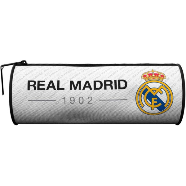 Estuche Portatodo Cilíndrico Real Madrid Blanco 1902