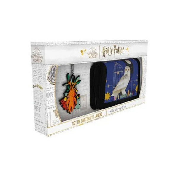 Set Cartera y Llavero Harry Potter En Caja