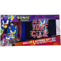 Set Cartera y Llavero Sonic Prime En Caja
