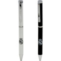 Set 2 Bolígrafos Metálicos Real Madrid Blanco y Negro