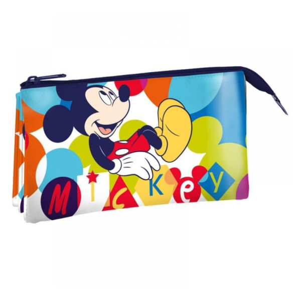 Estuche Portatodo Triple Mickey Mouse Colors
