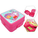 Sandwichera con Tres Compartimentos Peppa Pig Smile