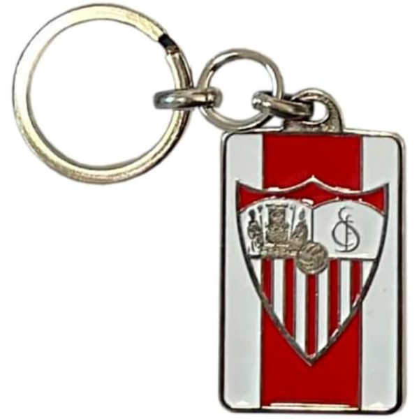 Llavero de Metal Sevilla FC Rectángulo Franja