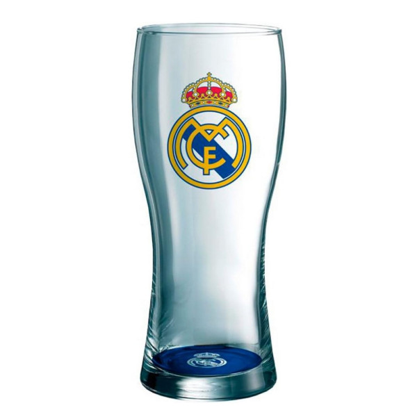 Vaso de Cristal Cerveza Real Madrid