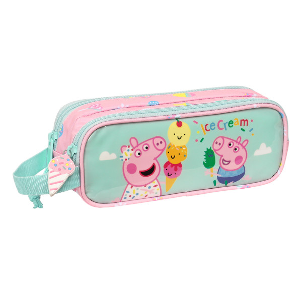 Estuche Portatodo Doble Peppa Pig Ice Cream