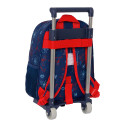Mochila Trolley Infantil con Ruedas Spiderman Neon