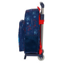 Mochila Trolley Infantil con Ruedas Spiderman Neon