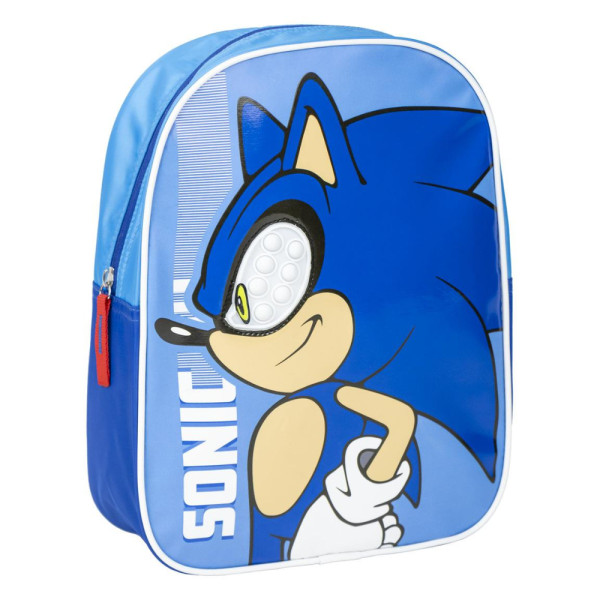 Mochila Guardería Sonic Pop Push Azul Niño