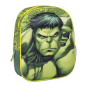 Mochila Guardería 3D Hulk Strong Verde Niño