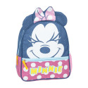 Mochila Guardería Denim Minnie Mouse Azul Niña