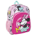 Mochila Escolar Mediana Minnie Mouse Rosa Team Niña