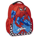 Mochila Escolar Grande Spiderman Marvel Roja