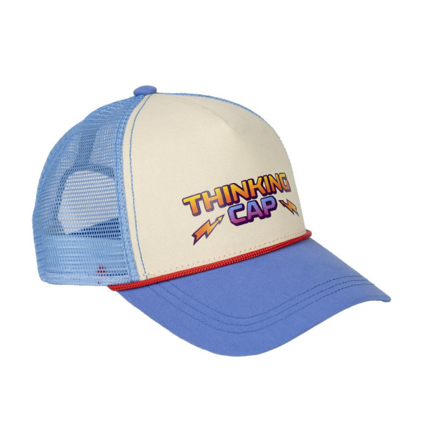Gorra Trucker Stranger Things Thinking Cap Azul Adulto