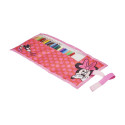 Estuche Portatodo con Material Escolar Minnie Mouse Lunares