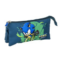 Estuche Portatodo Triple Sonic Prime Run Azul