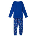Pijama Manga Larga Stitch Azul Marino Niño