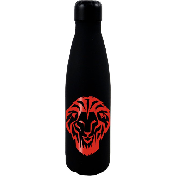 Botella de Acero Inoxidable Athletic Club Bilbao Negra León 550 ML
