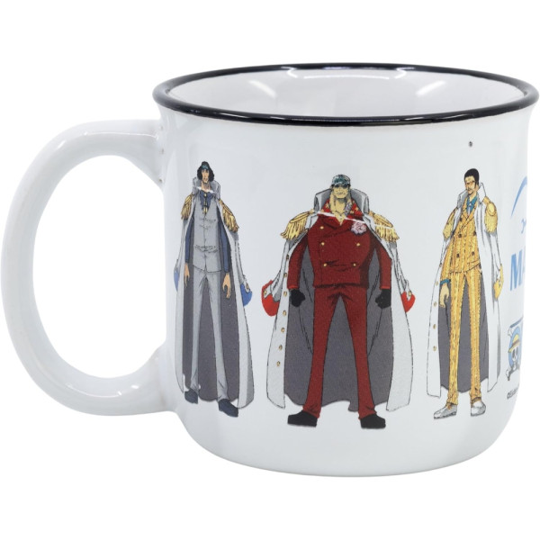 Taza Cerámica Desayuno 400 ML En Caja Regalo One Piece Marine 
