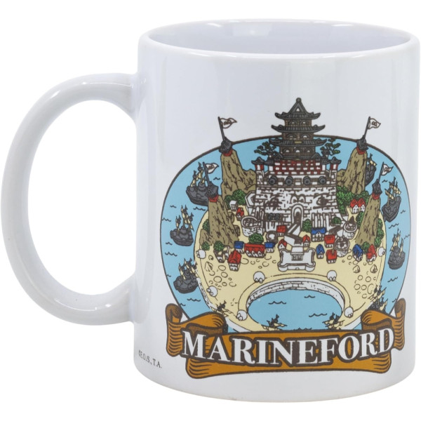 Taza Cerámica 325 ML En Caja Regalo One Piece Marine 