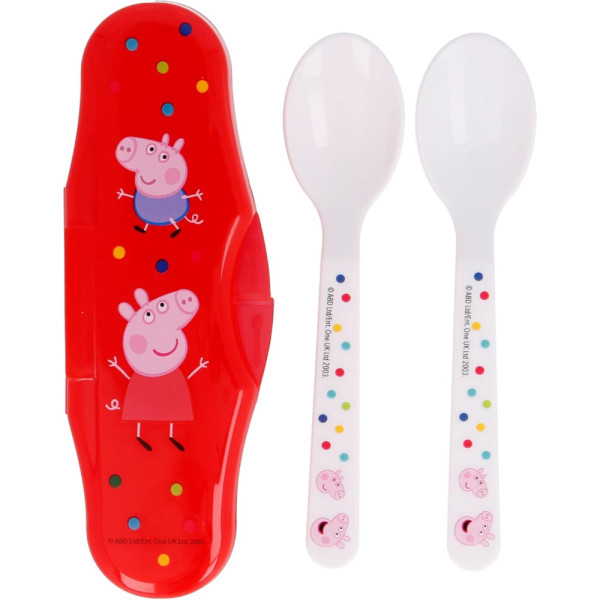 Estuche 2 Cucharas PP Peppa Pig Little One