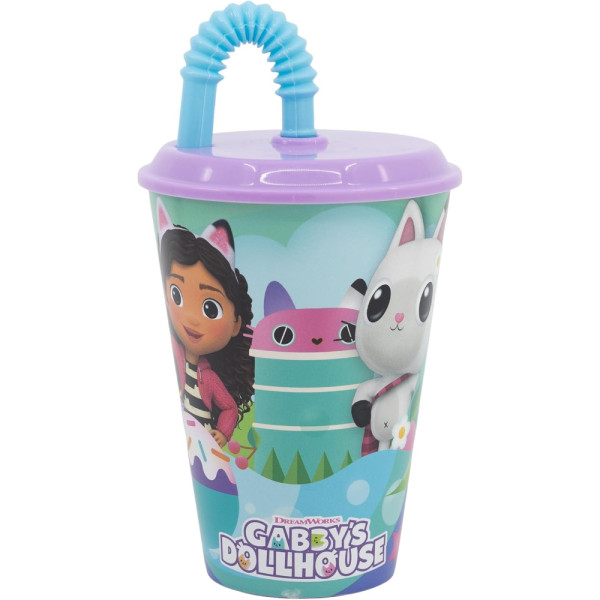 Vaso Caña Easy 430 ML La Casa de Muñecas de Gabby