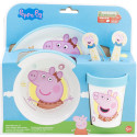 Set 5 Pcs Antideslizante Premium Bicolor En Estuche Peppa Pig Core