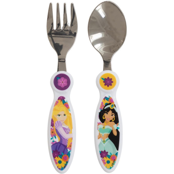 Set 2 Cubiertos Metálicos Disney Princess Brave and Bold