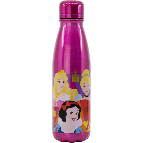 Botella Aluminio Infantil 600 ML Disney Princess Bright & Bold