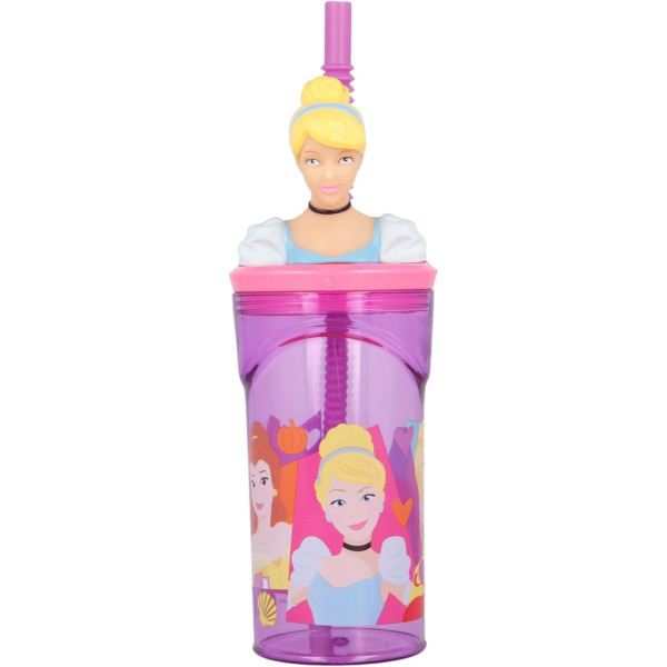 Vaso Figurita 3D 360 ML Disney Princess Bright & Bold