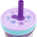 Vaso PP Antivuelco con Pajita de Silicona 370 ML Frozen Violet