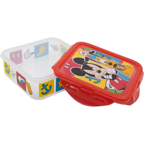Recipiente Cuadrado 500 ML Mickey Mouse Better Together