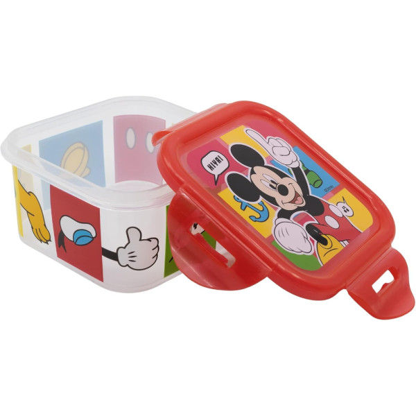 Recipiente Cuadrado 290 ML Mickey Mouse Better Together