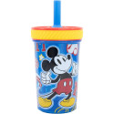 Vaso PP Antivuelco con Pajita de Silicona 370 ML Mickey Mouse Cool Stuff
