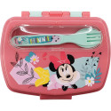 Sandwichera Rectangular con Cubiertos Minnie Mouse Being More Minnie