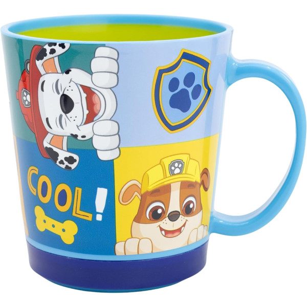 Taza Antivuelco Pp 410 ML Patrulla Canina Boy Hi There 