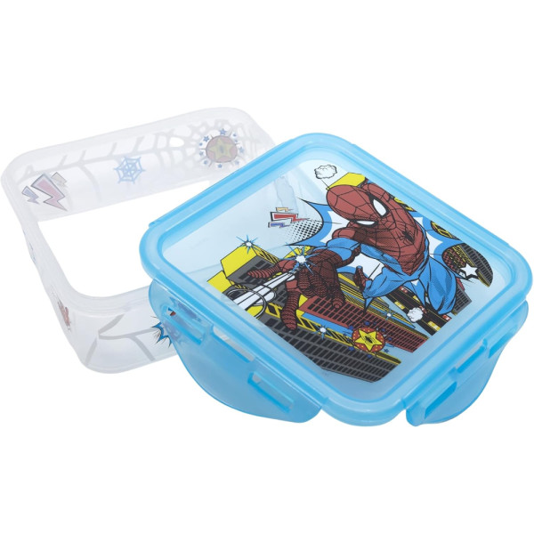 Recipiente Cuadrado 500 ML Spiderman Midnight Flyer