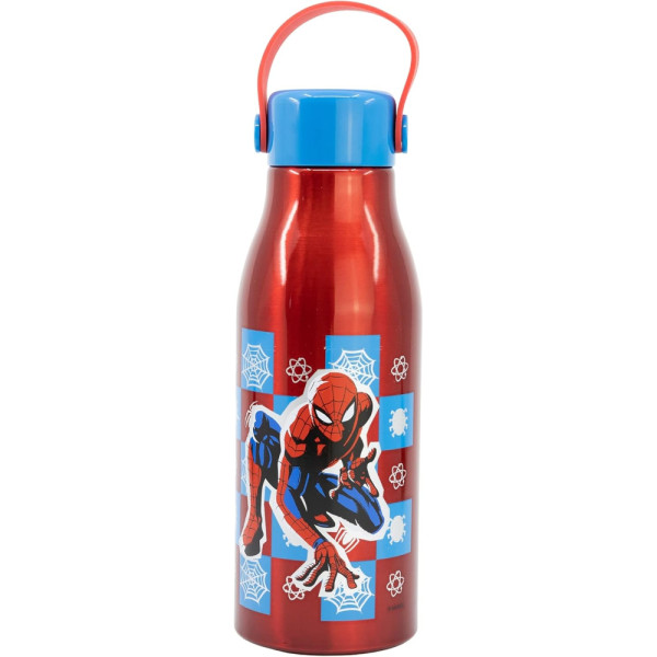 Botella Aluminio Flexi Handle 760 ML Spiderman Arachnid Grid