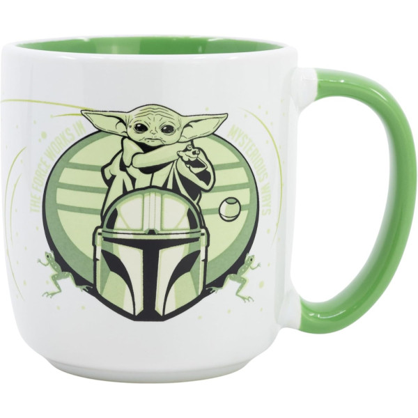 Taza Cerámica Elite 380 ML En Caja Regalo Grogu The Mandalorian 