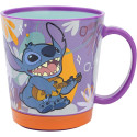 Taza Antivuelco Pp 410 ML Stitch Aloha