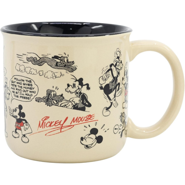 Taza Cerámica Desayuno 400 ML En Caja Regalo Mickey Mouse Vintage 