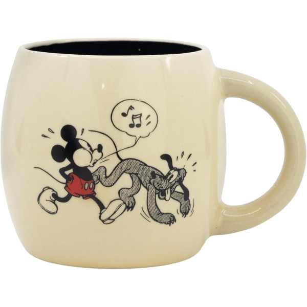 Taza Cerámica Globe 380 ML En Caja Regalo Mickey Mouse Vintage 