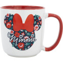 Taza Cerámica Elite 380 ML En Caja Regalo Minnie Mouse Gardening 